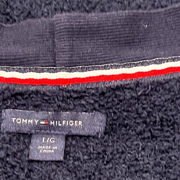 Tommy Hilfiger Preppy Long Cardigan, Navy, Red, White, L - Picture 3 of 9